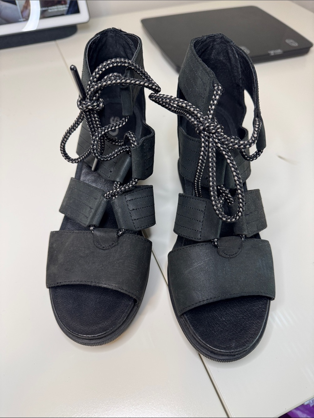 Sorel Joanie II Wedge Lace Ip Sandals